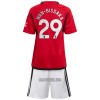 Camisola + Calções Manchester United Wan-Bissaka 29 Criança Equipamento 1ª 23/24